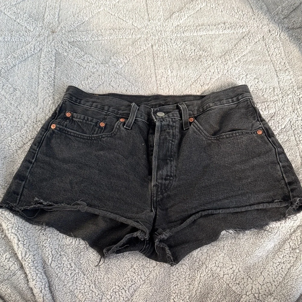Black Denim Women's Shorts